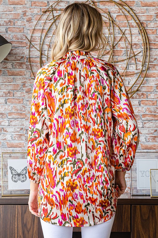 Regina Abstract Blouse *FINAL SALE*