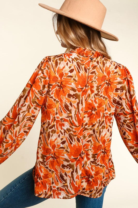 Cora Floral Woven Top - Curvy *FINAL SALE*
