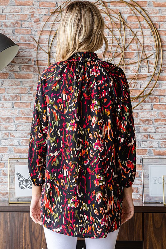 Regina Abstract Blouse *FINAL SALE*