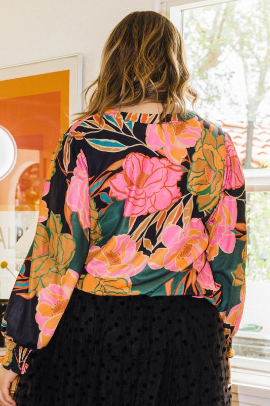 Dahlia Puff Sleeve Top - Curvy *FINAL SALE*