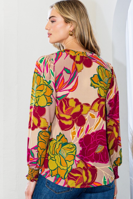 Dahlia Puff Sleeve Top - Curvy *FINAL SALE*