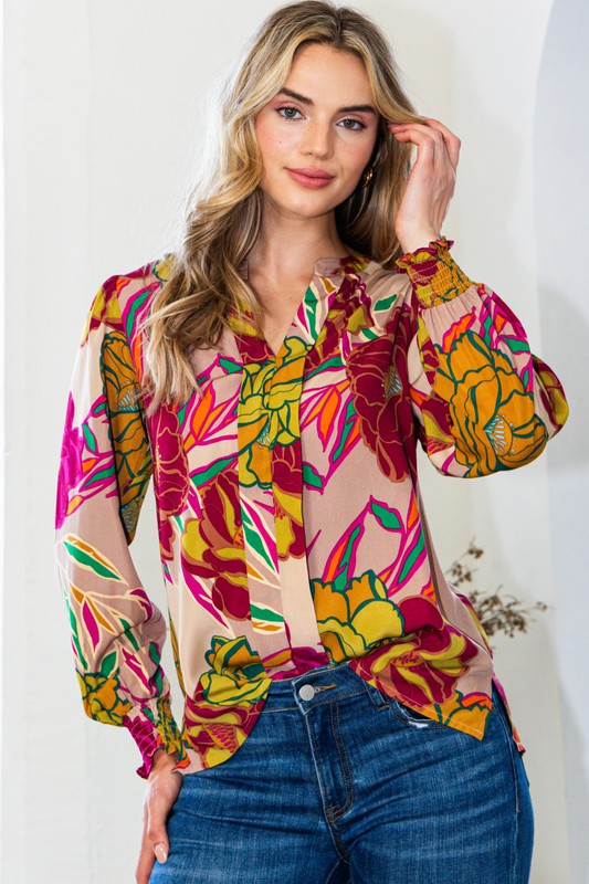 Dahlia Puff Sleeve Top - Curvy *FINAL SALE*