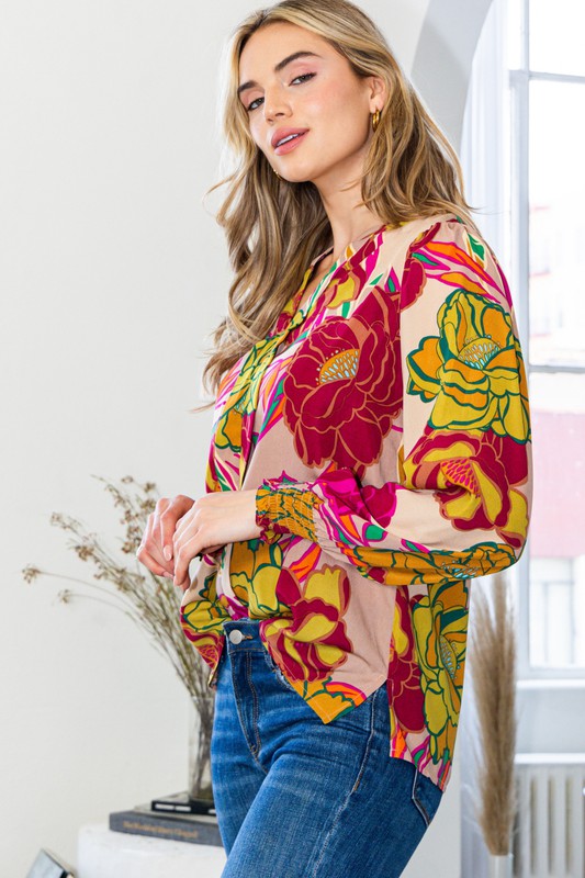 Dahlia Puff Sleeve Top - Curvy *FINAL SALE*