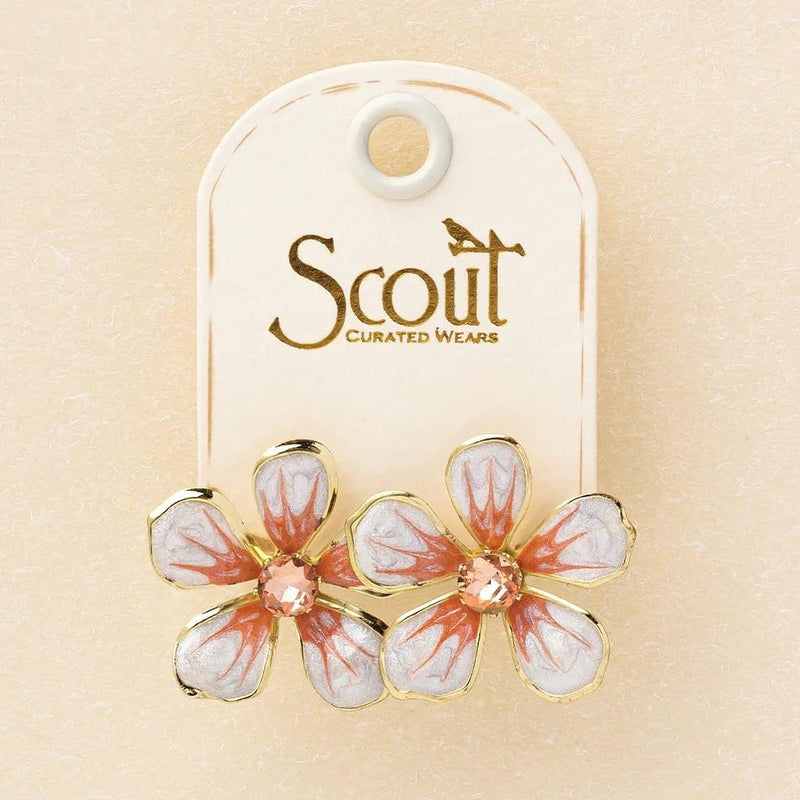 Sparkle & Shine Enamel Flower Earring