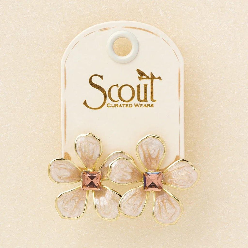 Sparkle & Shine Enamel Flower Earring