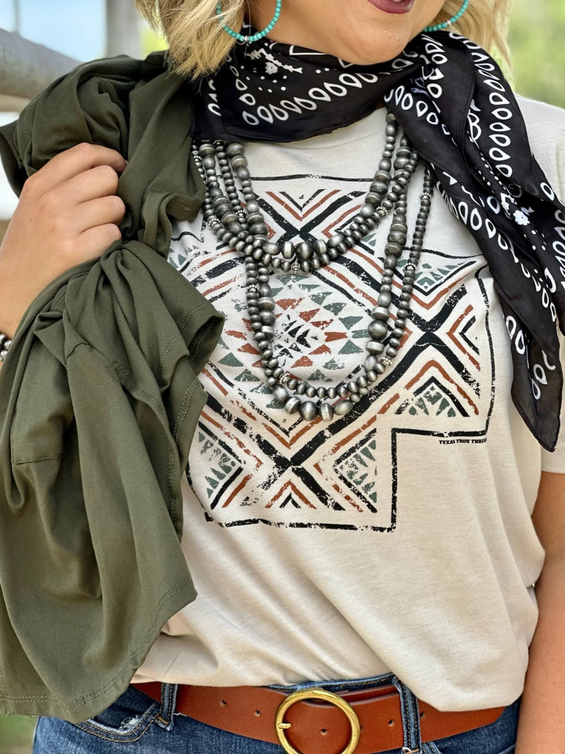 Kori Aztec Cross Tee *FINAL SALE*