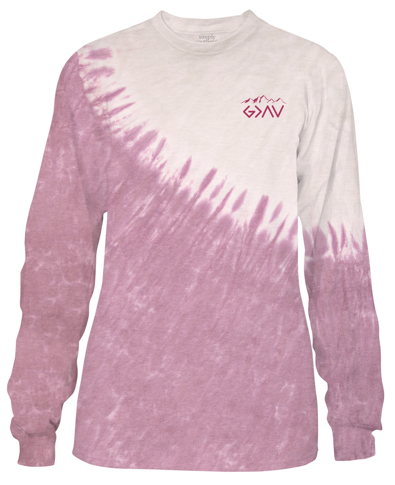 God Is Greater Tie-Dye Long Sleeve