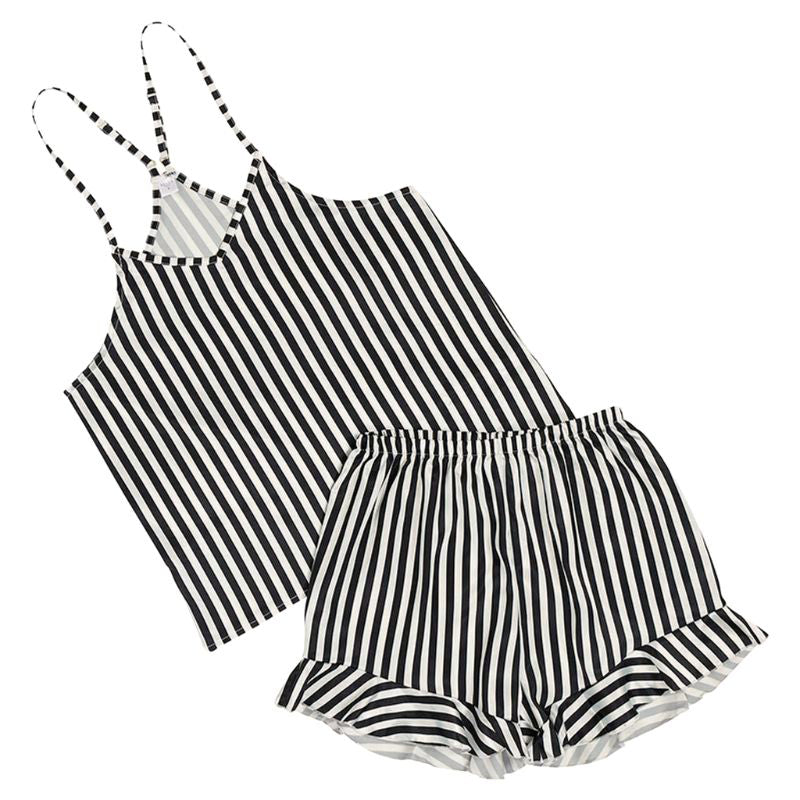 Cami + Ruffle Short Satin Pajama Set *FINAL SALE*