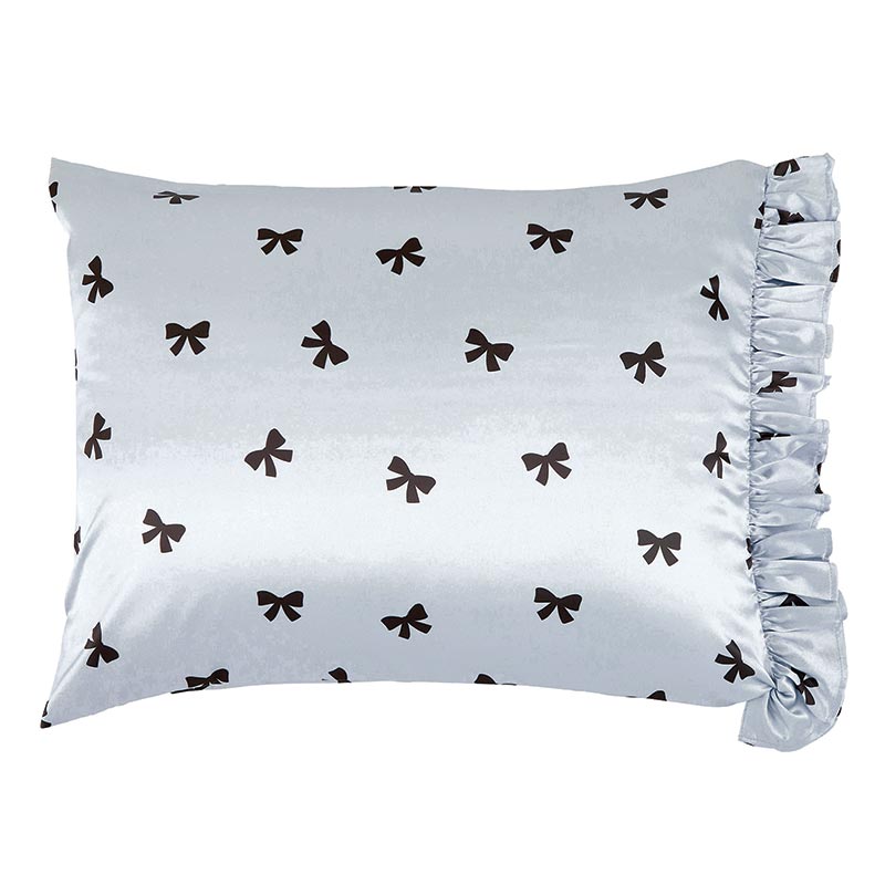 Ruffled Satin Pillow Case