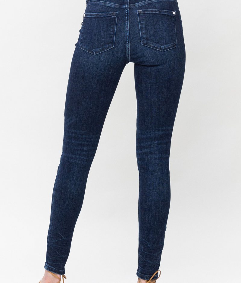 Mallory Crinkle Ankle Skinny Jean - Curvy