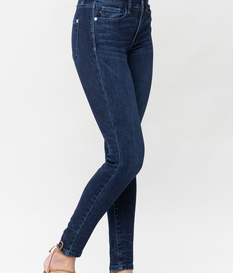 Mallory Crinkle Ankle Skinny Jean - Curvy