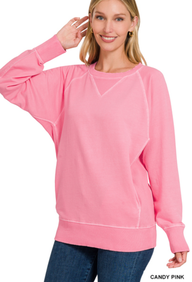 Iris Pigment Dyed Pullover