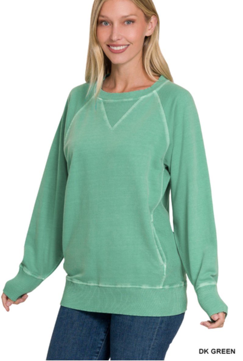 Iris Pigment Dyed Pullover