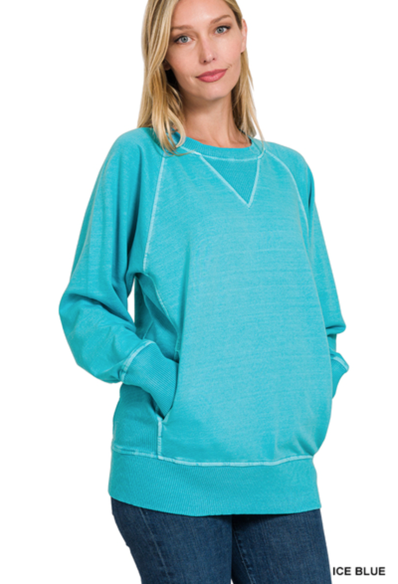 Iris Pigment Dyed Pullover