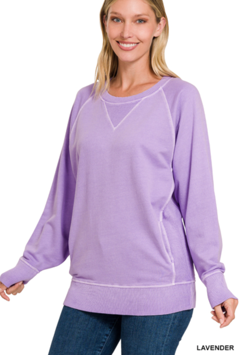 Iris Pigment Dyed Pullover