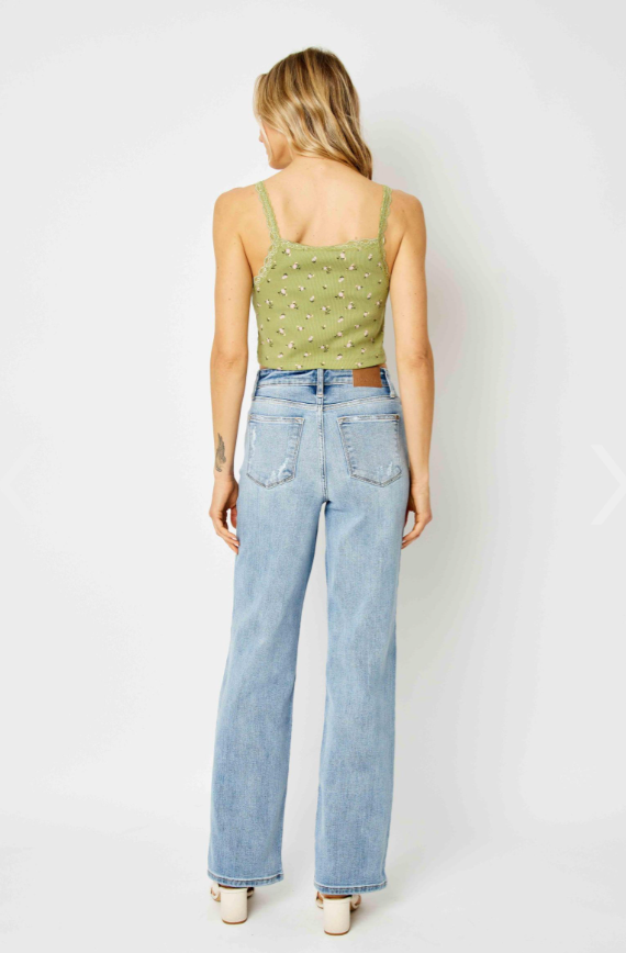 Rosie High Waist Straight Leg Jean - Curvy