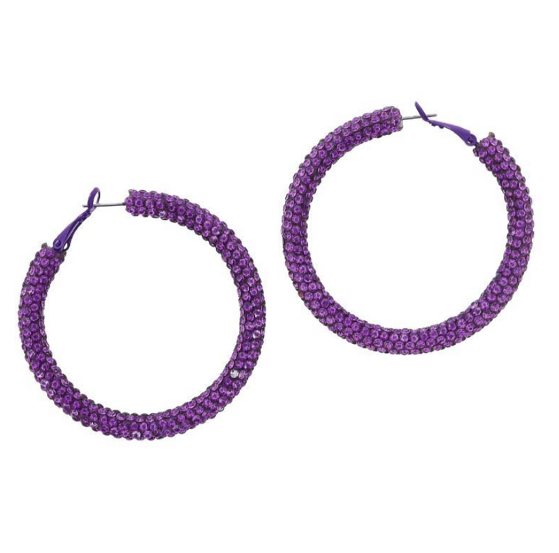 Halloween Crystal Hoop Earrings *FINAL SALE*