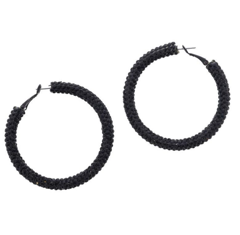 Halloween Crystal Hoop Earrings *FINAL SALE*