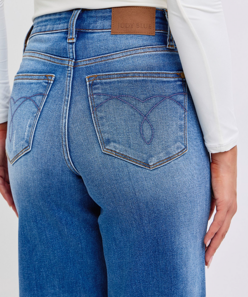 Seraphina Wide Leg Jean With Cuff