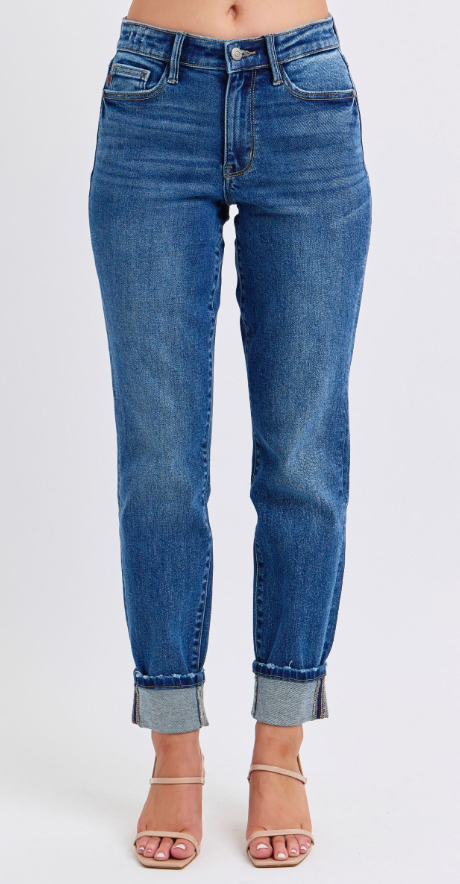 Julia Vintage Wash Jean With Cuff