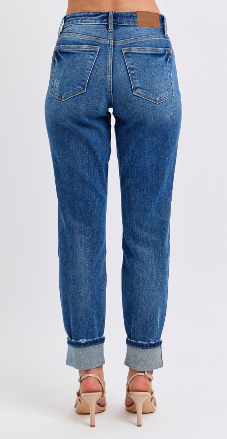 Julia Vintage Wash Jean With Cuff