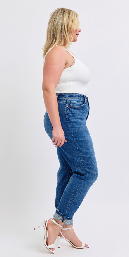 Julia Vintage Wash With Cuff - Curvy