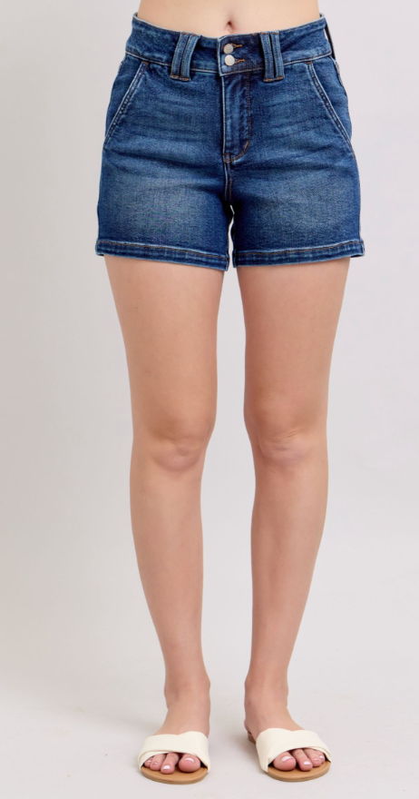 Piper High Waist Button Waistband Shorts * FINAL SALE *