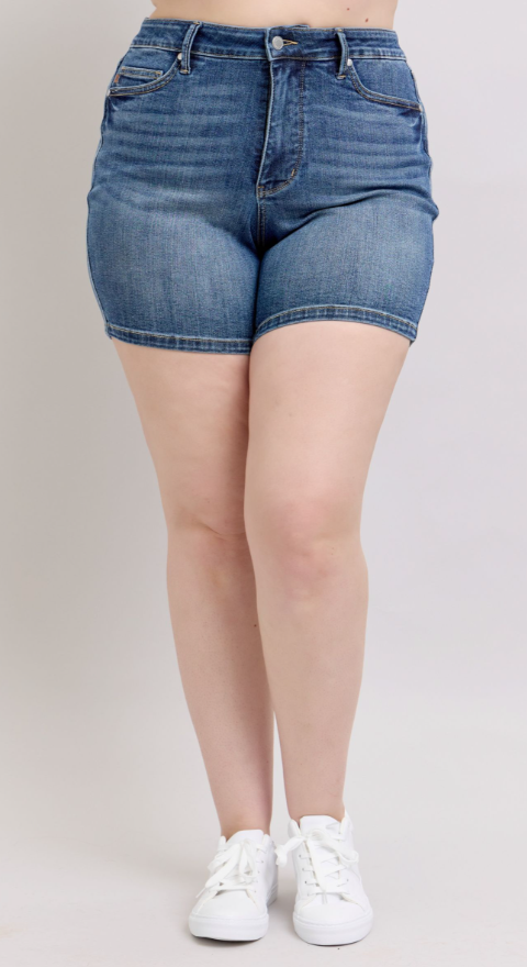 Laura Mid Rise Tummy Control Shorts - Curvy * FINAL SALE *