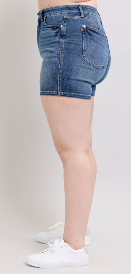 Laura Mid Rise Tummy Control Shorts - Curvy * FINAL SALE *