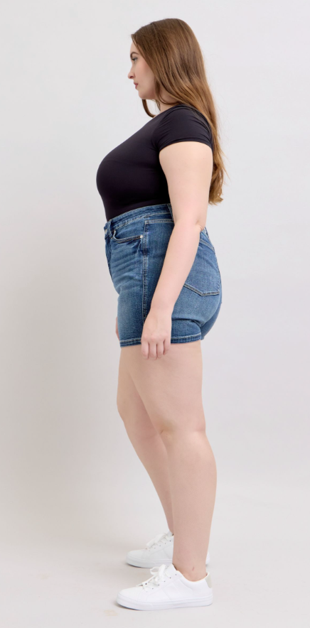 Laura Mid Rise Tummy Control Shorts - Curvy * FINAL SALE *