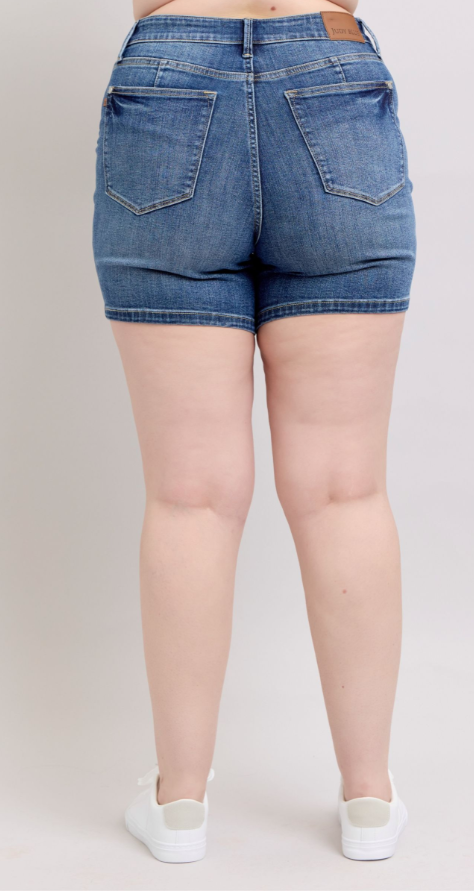 Laura Mid Rise Tummy Control Shorts - Curvy * FINAL SALE *