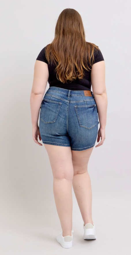 Laura Mid Rise Tummy Control Shorts - Curvy * FINAL SALE *