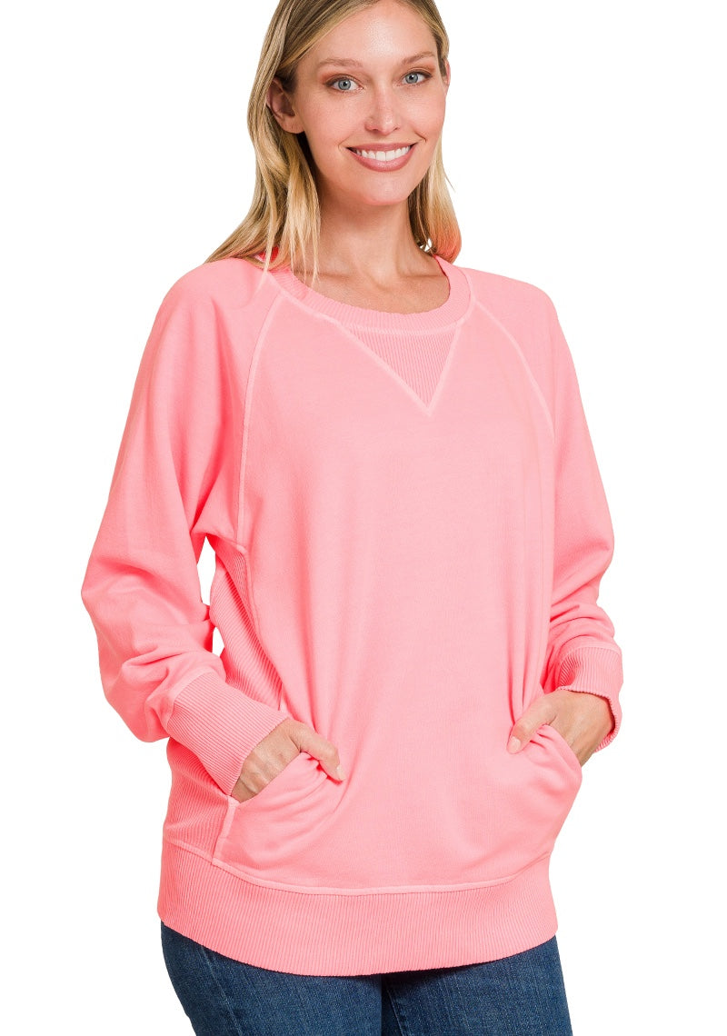 Iris Pigment Dyed Pullover