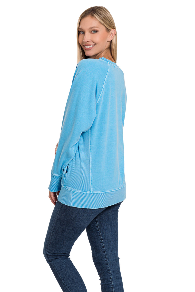 Iris Pigment Dyed Pullover