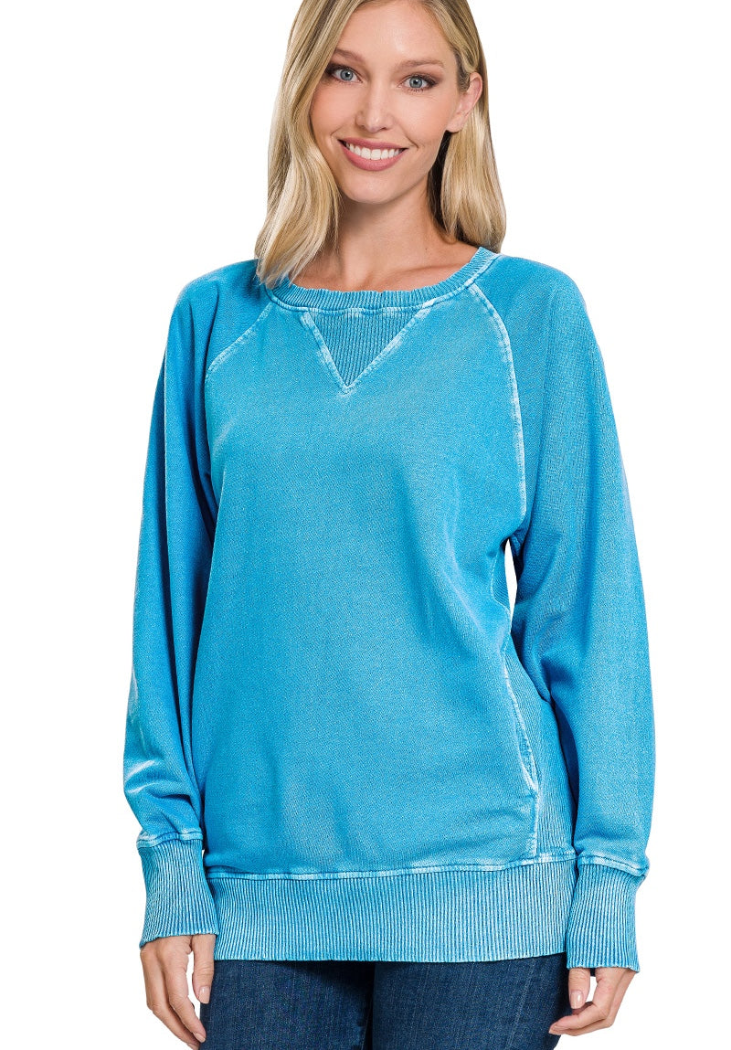 Iris Pigment Dyed Pullover