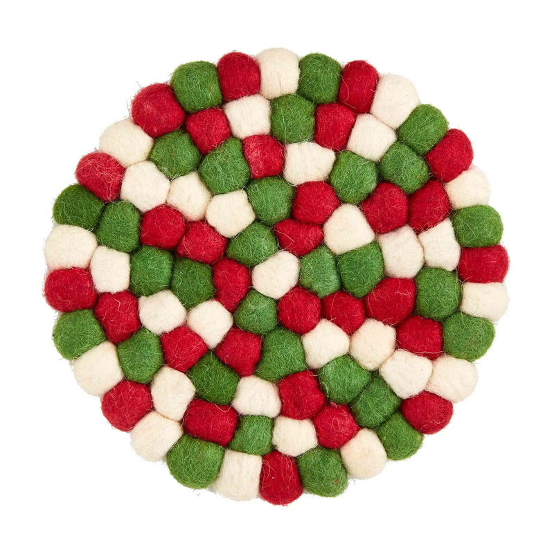Christmas Felted Wool Trivet