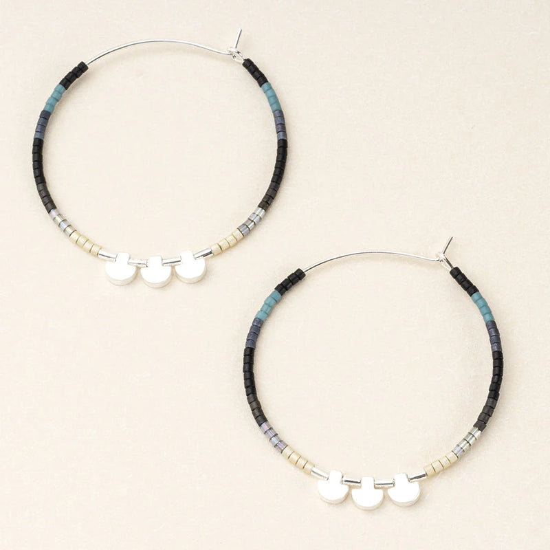 Chromacolor Miyuki Large Hoop Earring