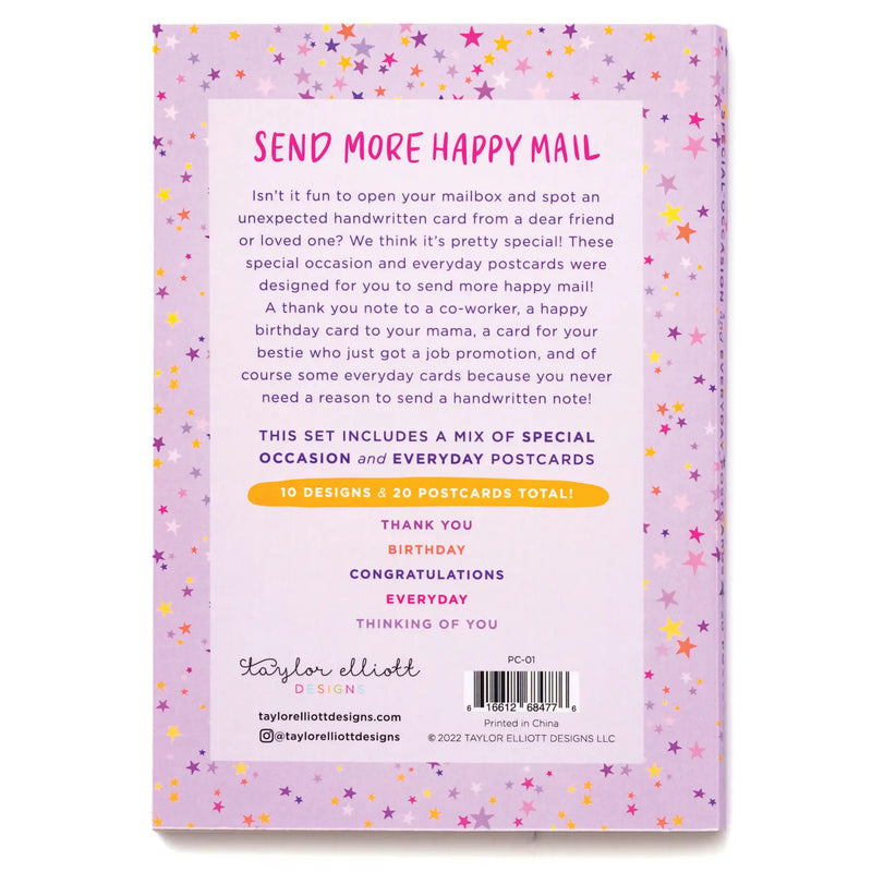 Happy Mail Postcard Book
