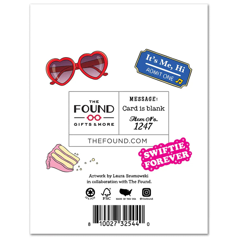 Swiftie Friendship Bracelet Birthday Card