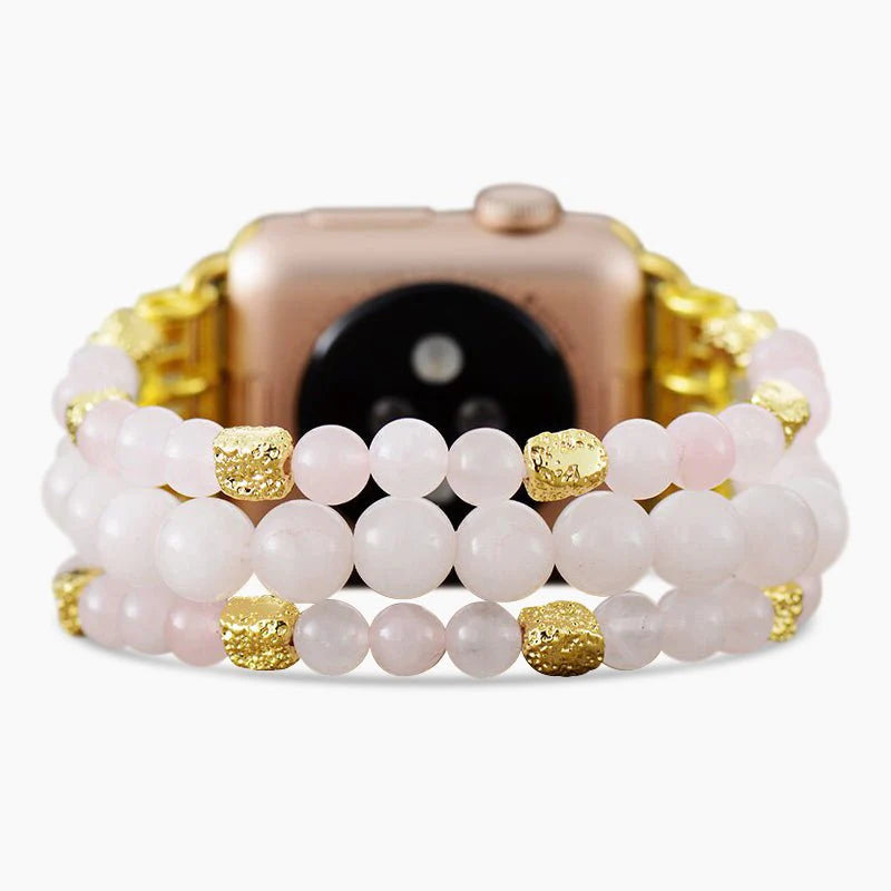 Rose Quartz Stretch Apple Watch Strap