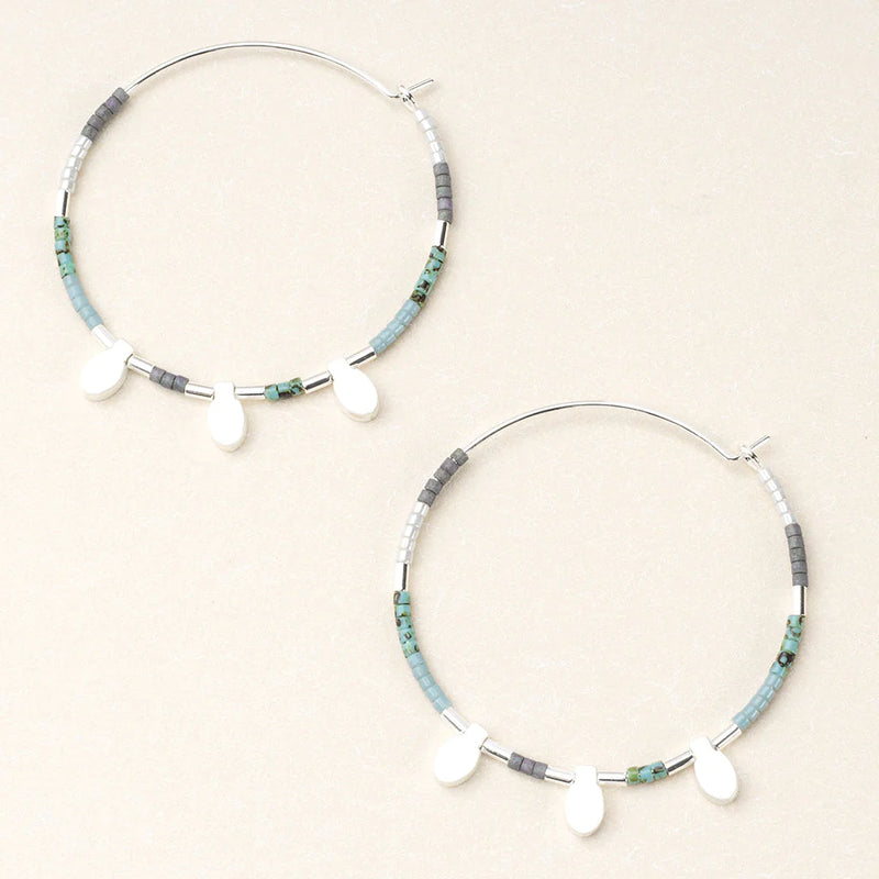 Chromacolor Miyuki Large Hoop Earring