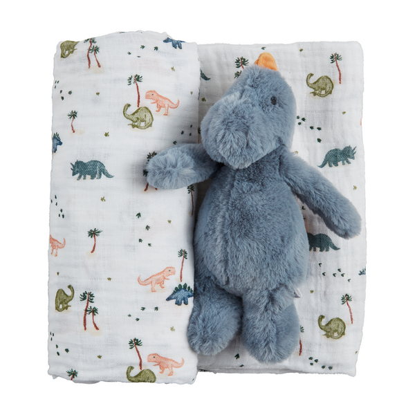 Swaddle Blanket And Rattle Set