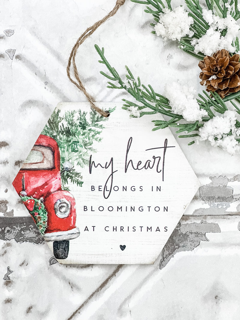Heart Belongs In... Ornament