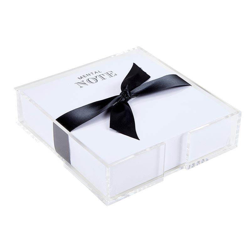 Notepaper in Acrylic Tray (Square)