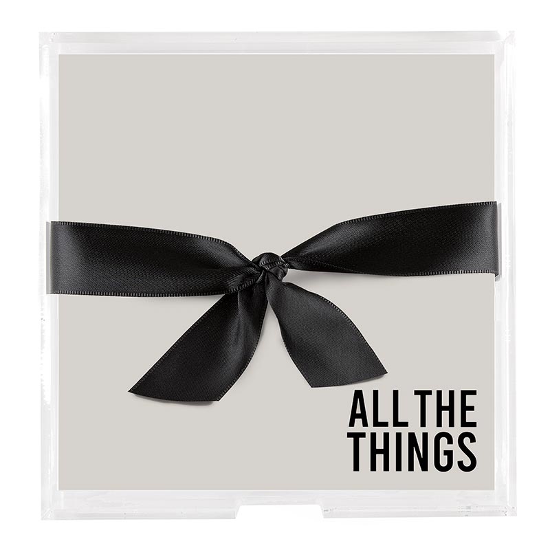Notepaper in Acrylic Tray (Square)
