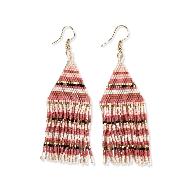 Lexie Beaded Fringe Earrings