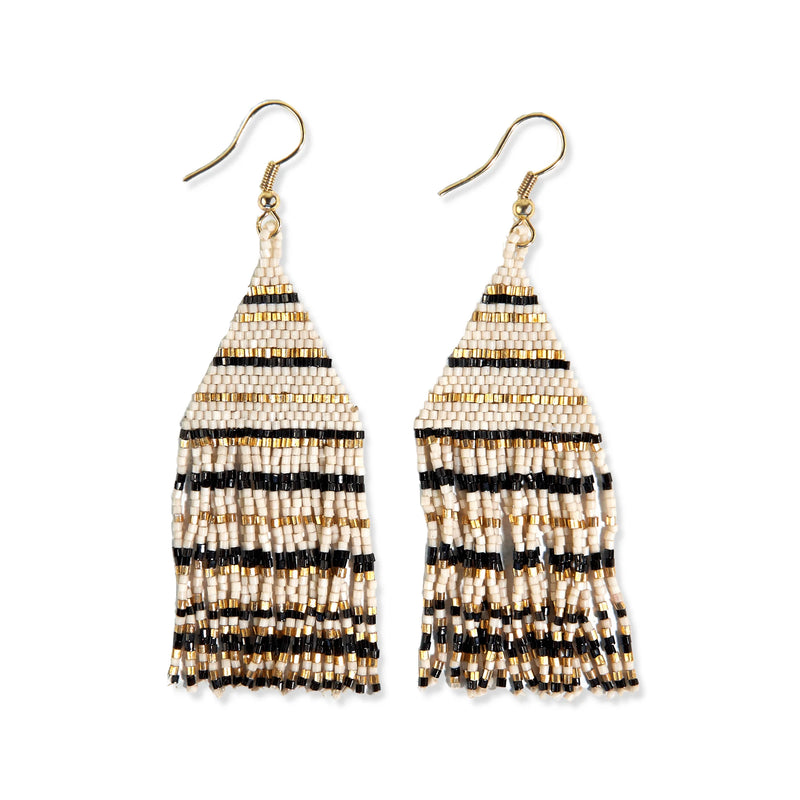 Lexie Beaded Fringe Earrings
