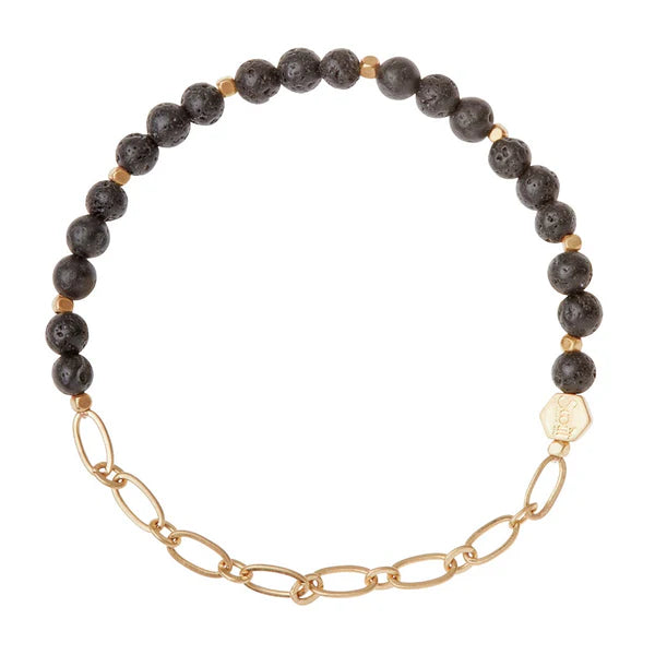 Mini Stone Chain Stacking Bracelet