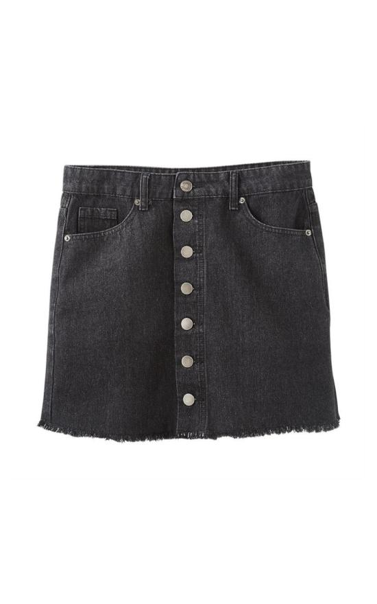 Mud Pie Fitz Button Front Skirt-Mud Pie-Sandy&