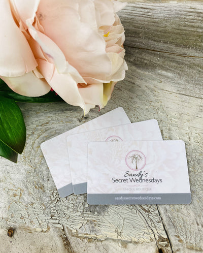 Gift Card-SSW Original-Sandy's Secret Wednesdays Unique Boutique